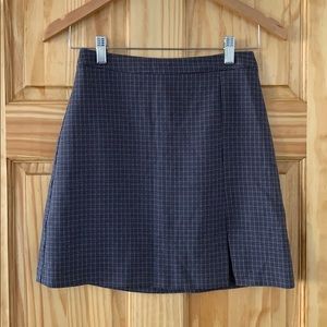 ASOS mini houndstooth A-line skirt with slit